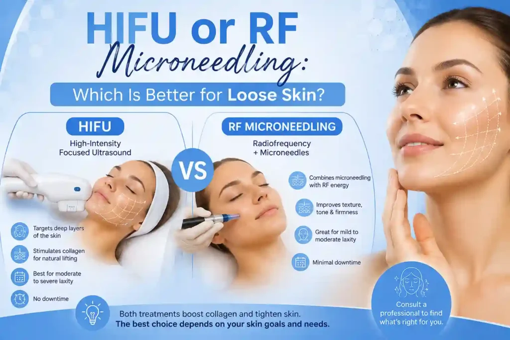 Lost the Weight but Not the Loose Skin? What You Should Know 2 HIFU or RF Microneedling: Which Is Better for Loose Skin Bushey?